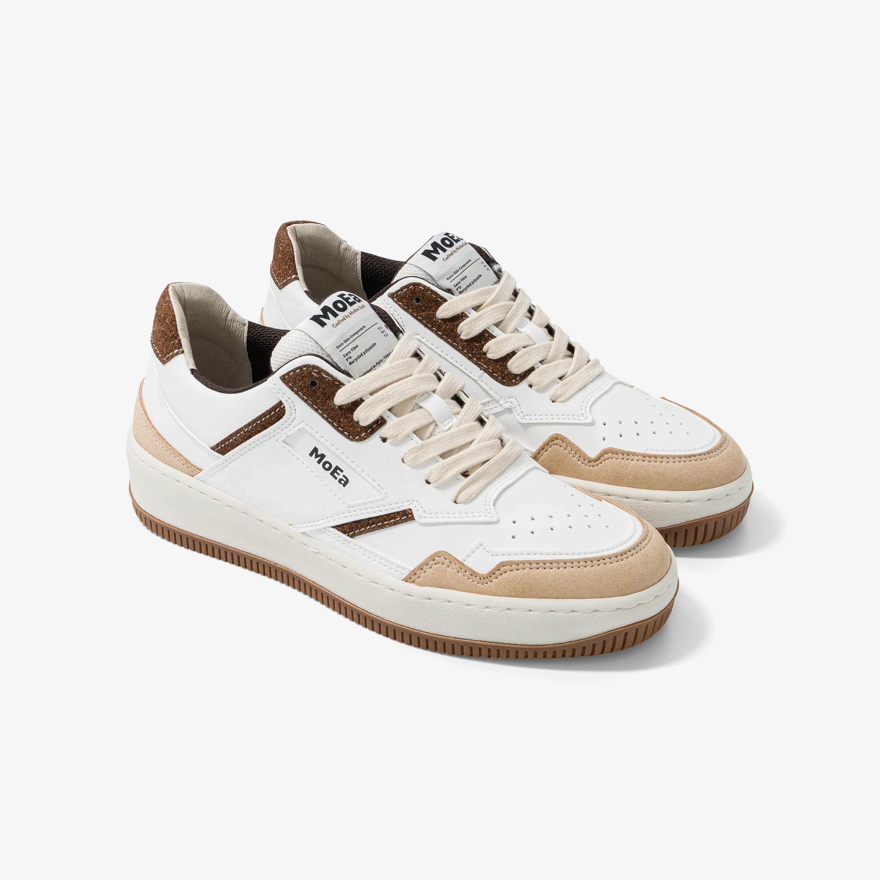 GEN1 - Coco White & Brown Suede - Image 2